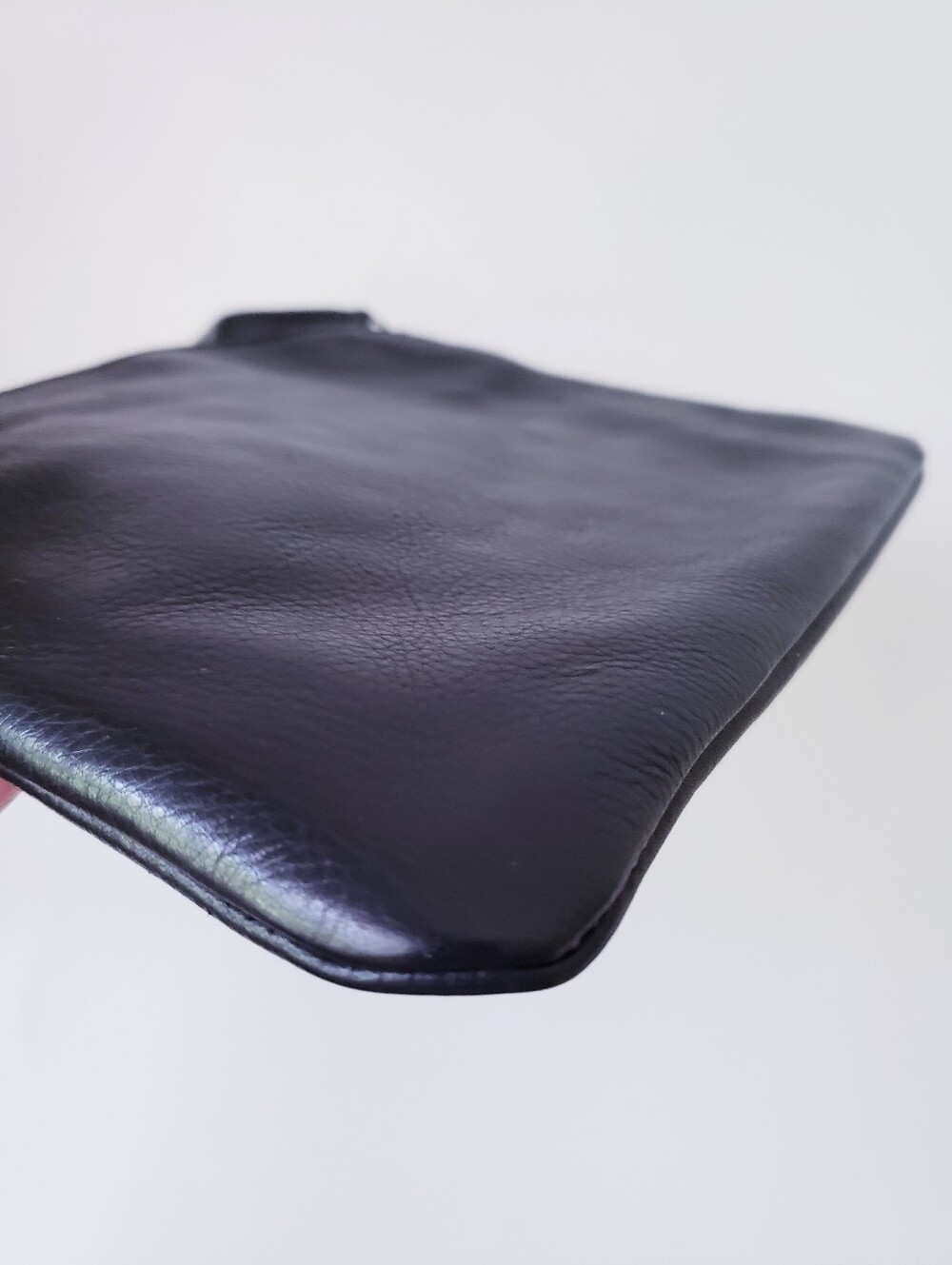 Vintage Lucky Brand Black Leather Pouch - Picture 3 of 10